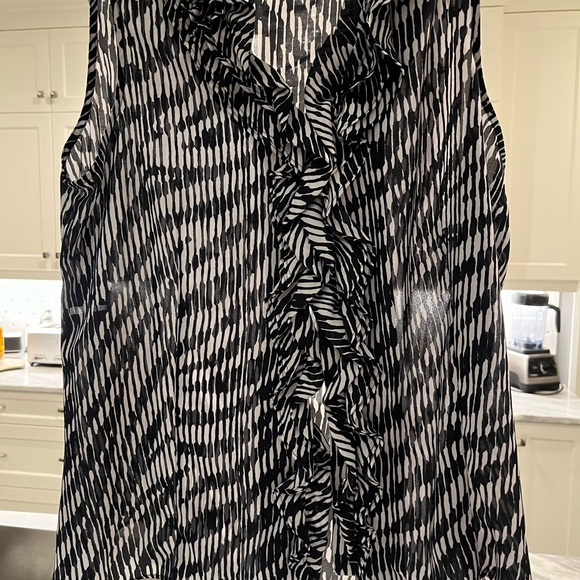 Anne Klein top black and white size xl - Picture 13 of 17